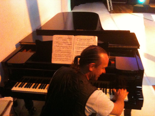 Jem Edwards on grand piano